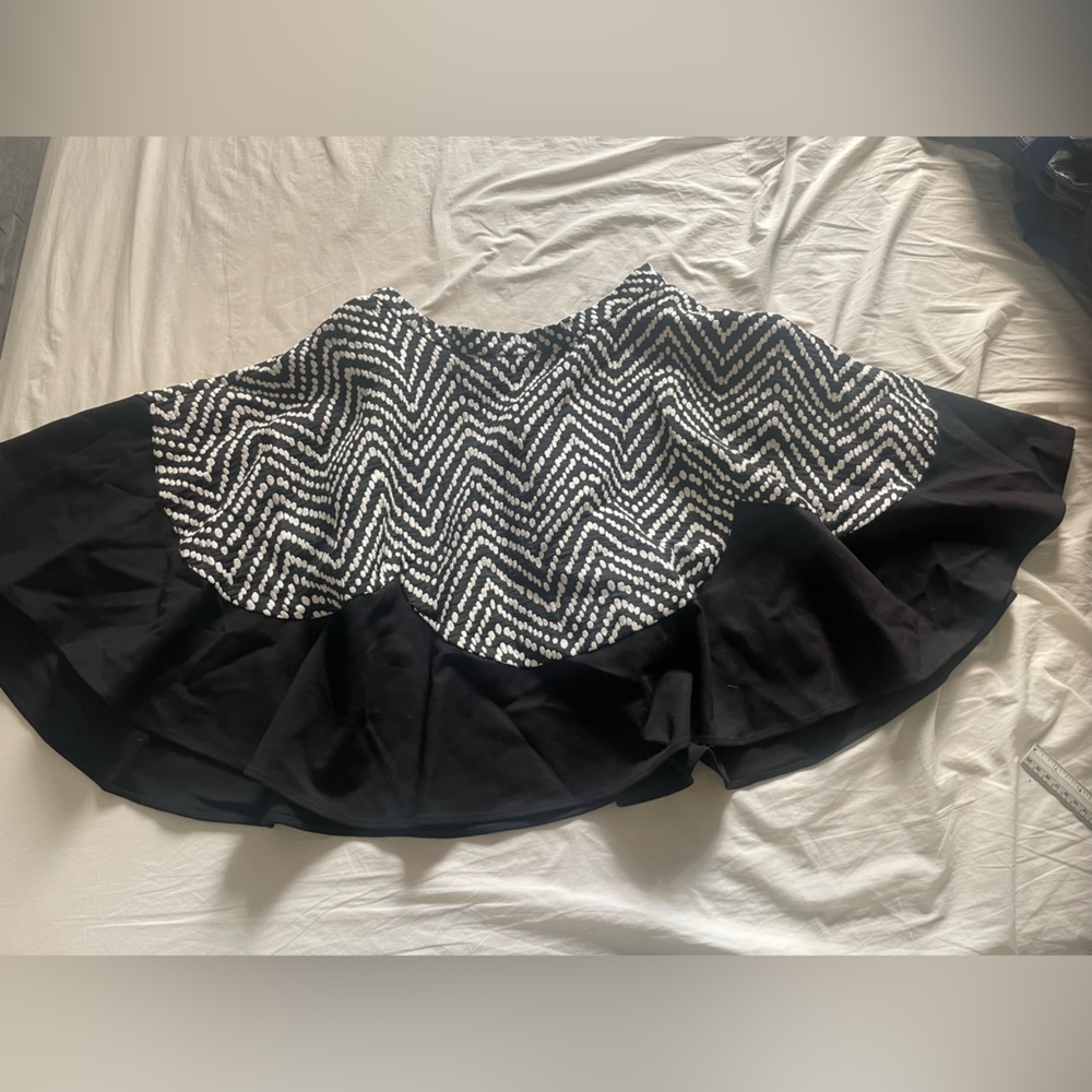 Anthropologie black/white skirt
